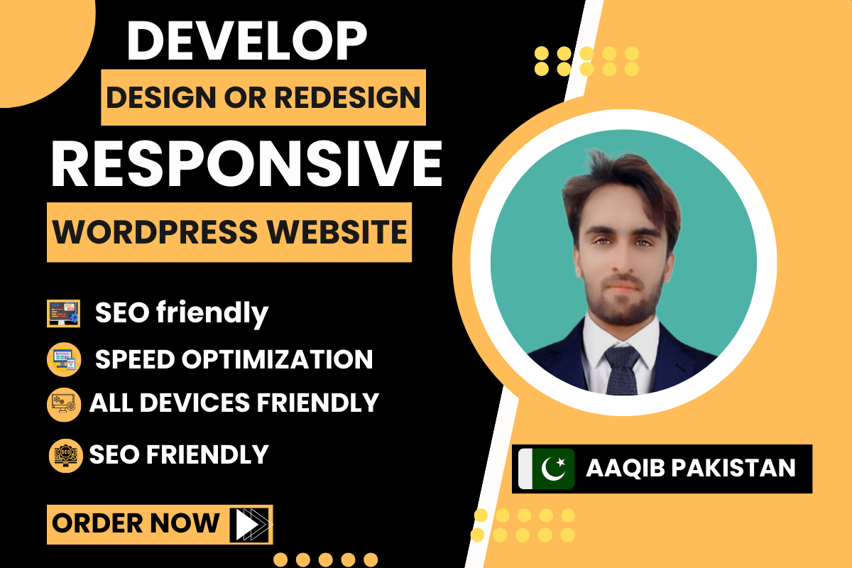 Will Create SEO friendly WordPress HTMl website desig...