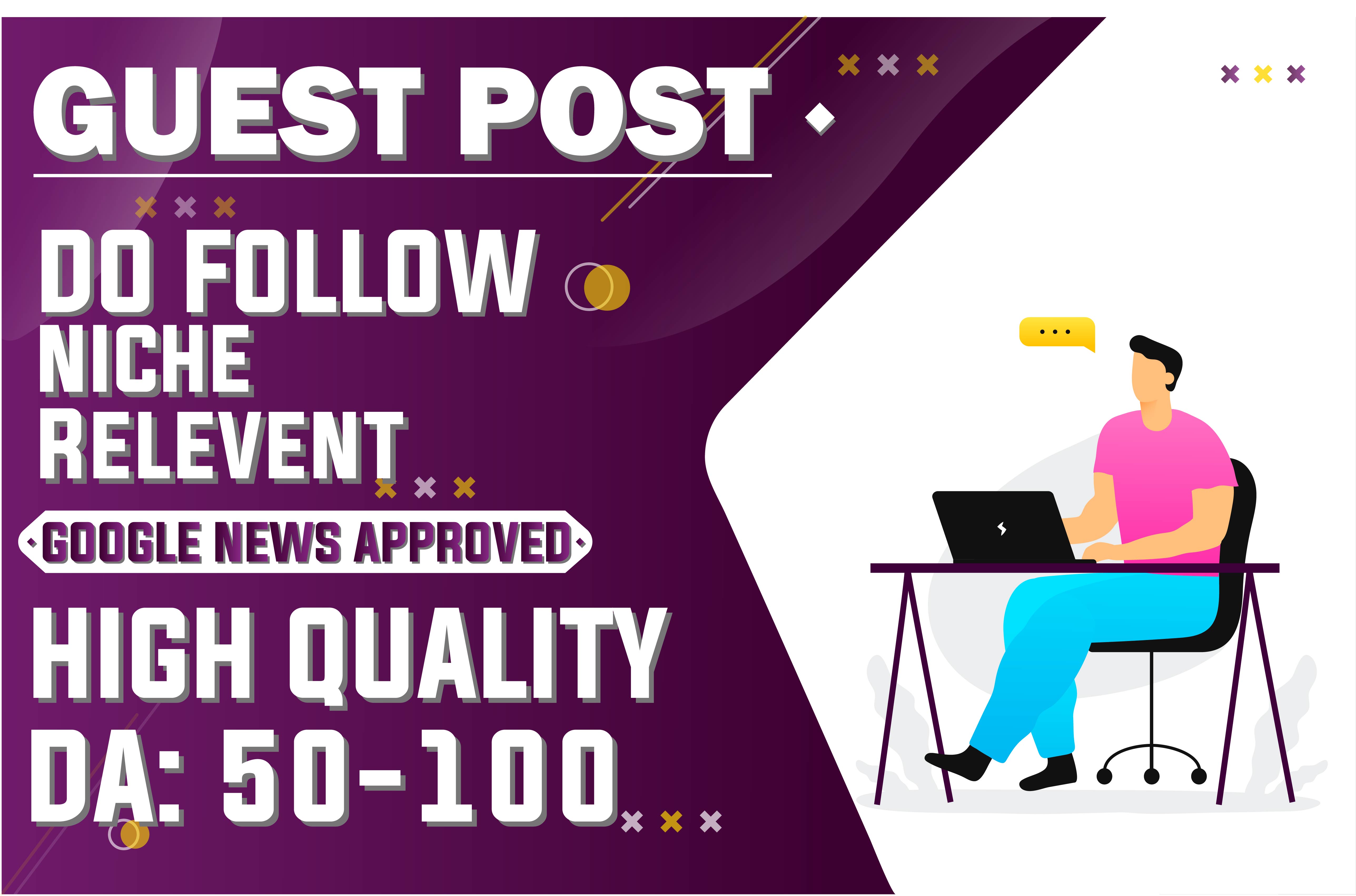 Guest Posts on Google News Sites from High DA DR Site...