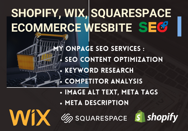 I will arrange wix ecommerce SEO product listing for ...