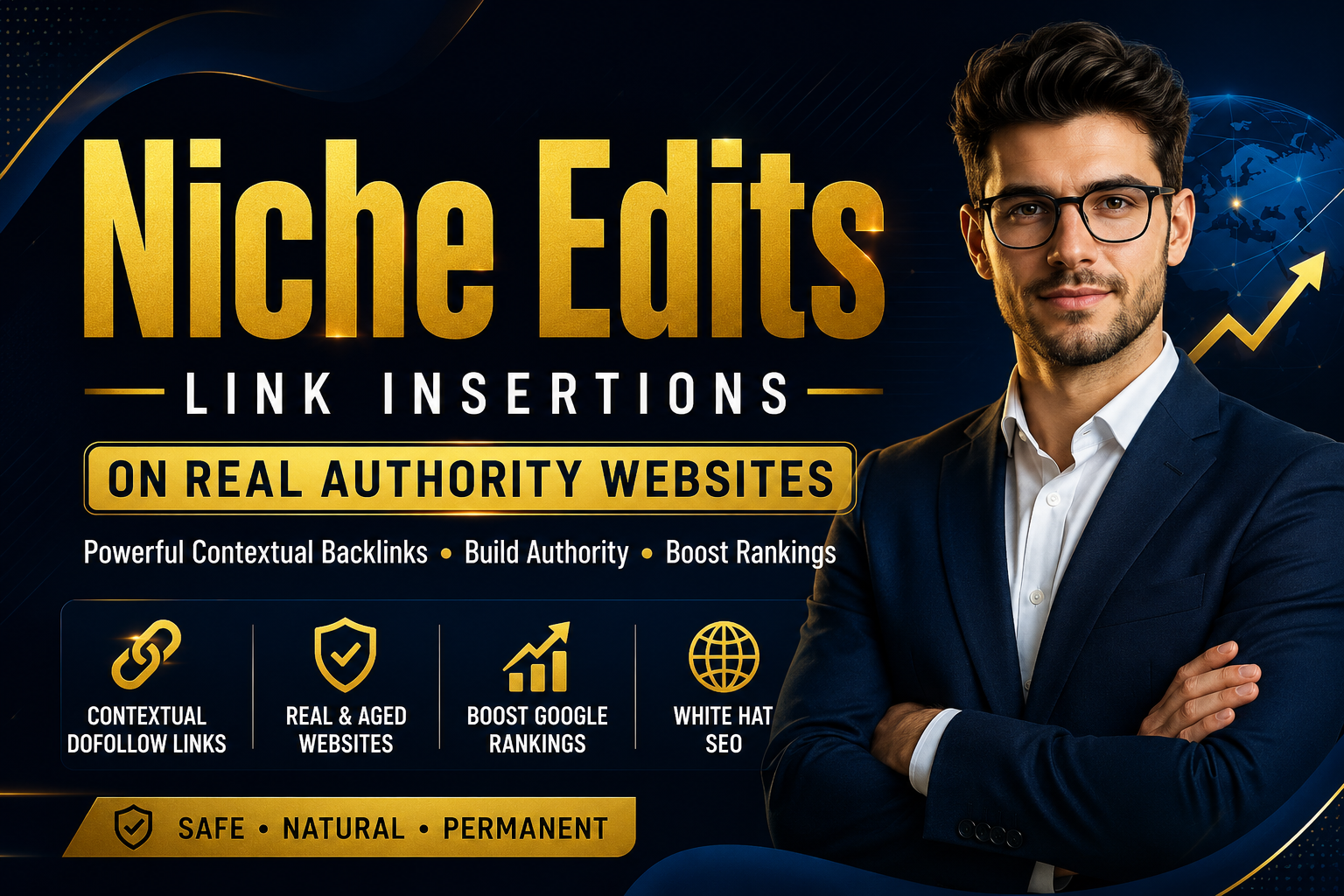 Get 6 Premium Niche Edit Link Insertions on Real Auth...