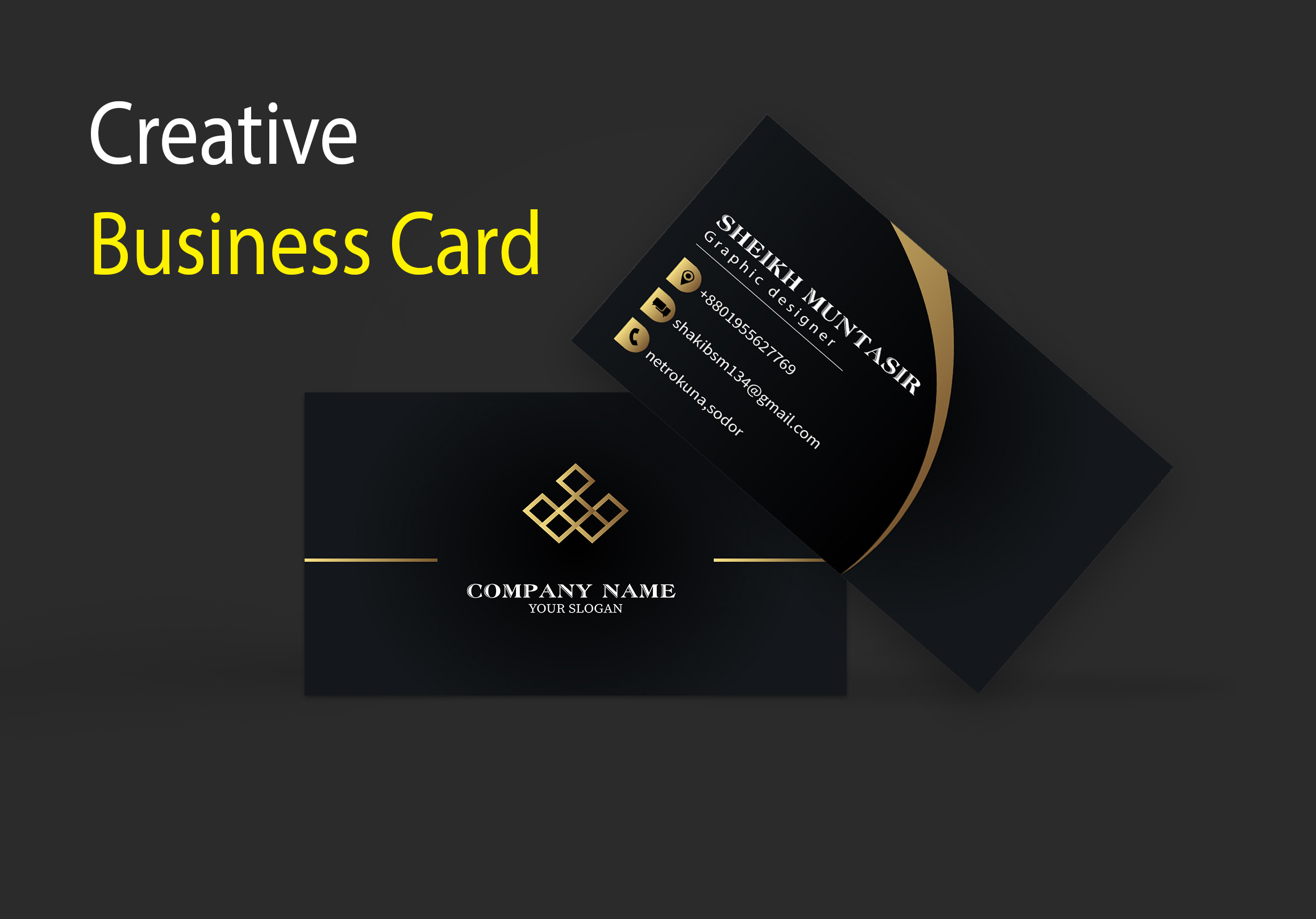 I will do modern creative business card design for yo...