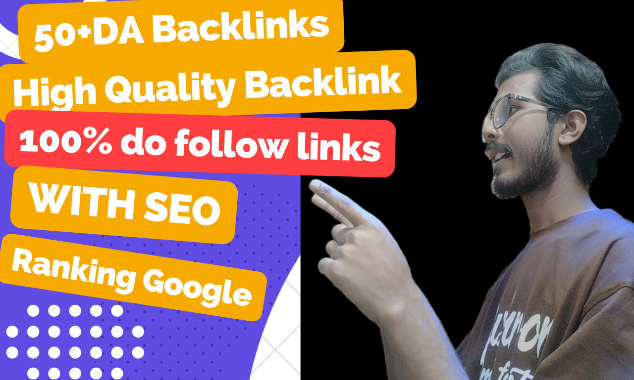 I will do high quality link building backlink service...