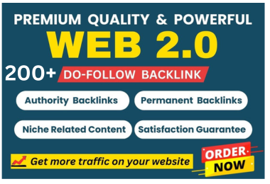 200 Web 2.0 High Authority Contextual Backlinks For P...
