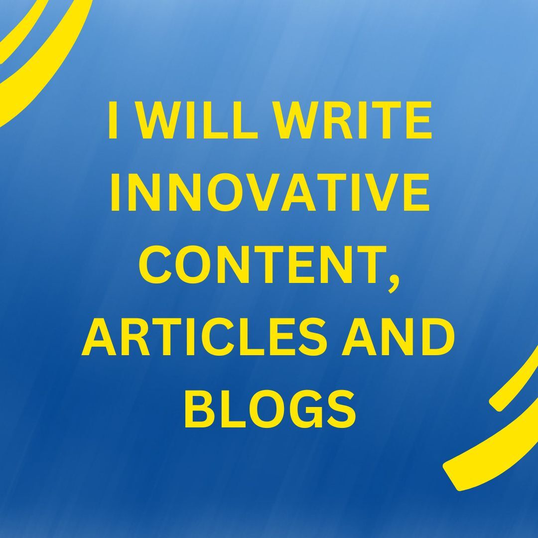 I will write content and articles exclusively tailore...