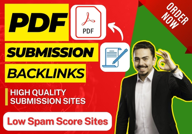 125 PDF submission/share on top high DA, PA, Site l...