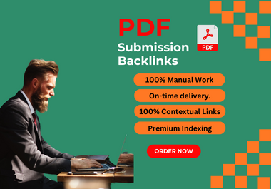 I will do 65 backlinks manual Dofollow PDF submission...