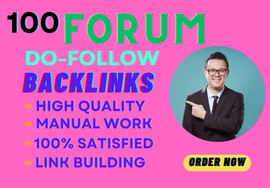 I will backlink high quality 100 form profile from po...