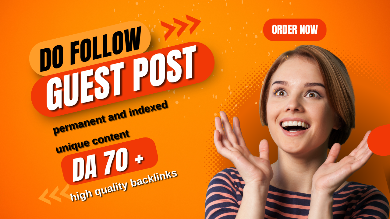 I will provide high DA guest posting service