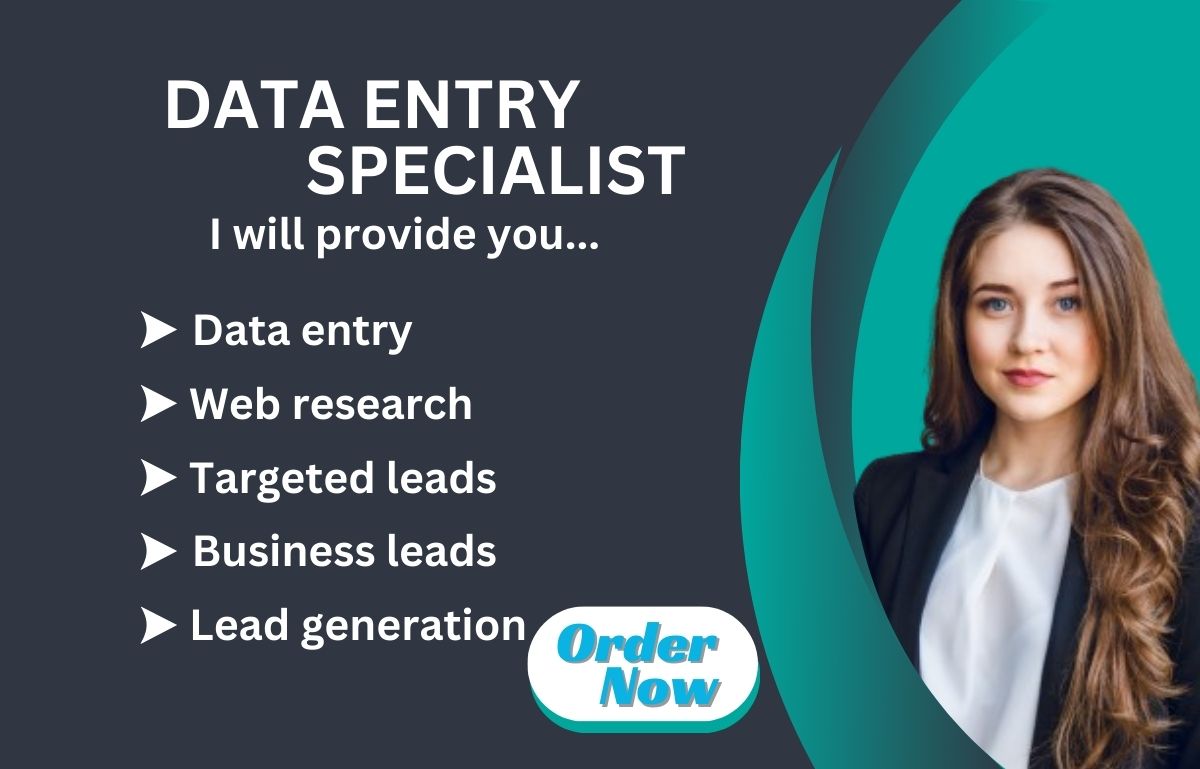 I will furnish data entry, web research, copy paste...