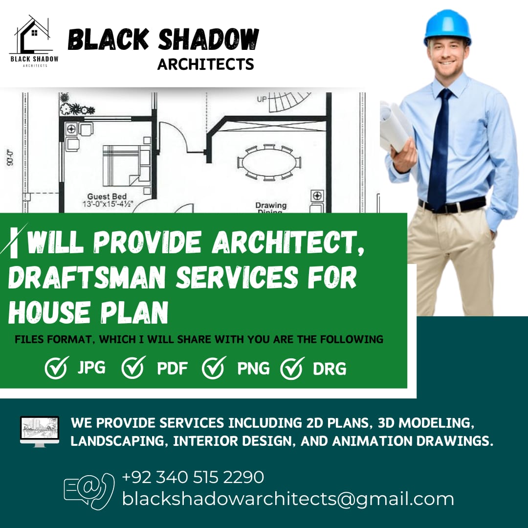 I will provide architect, draftsman service for hous...