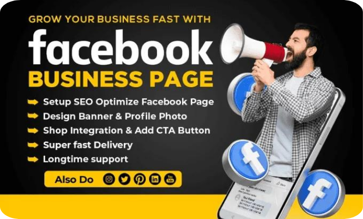 I will create, setup and customize your business pag...