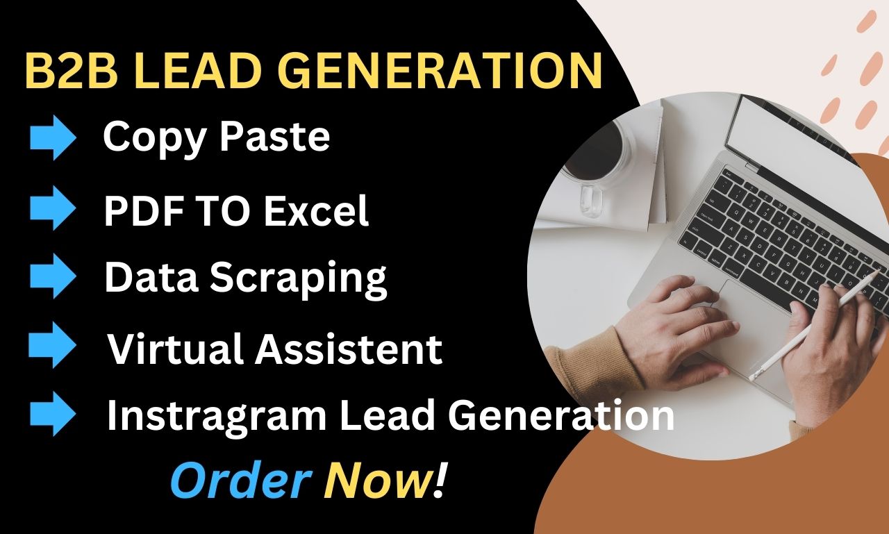 I will do b2b lead generation, data entry and find v...