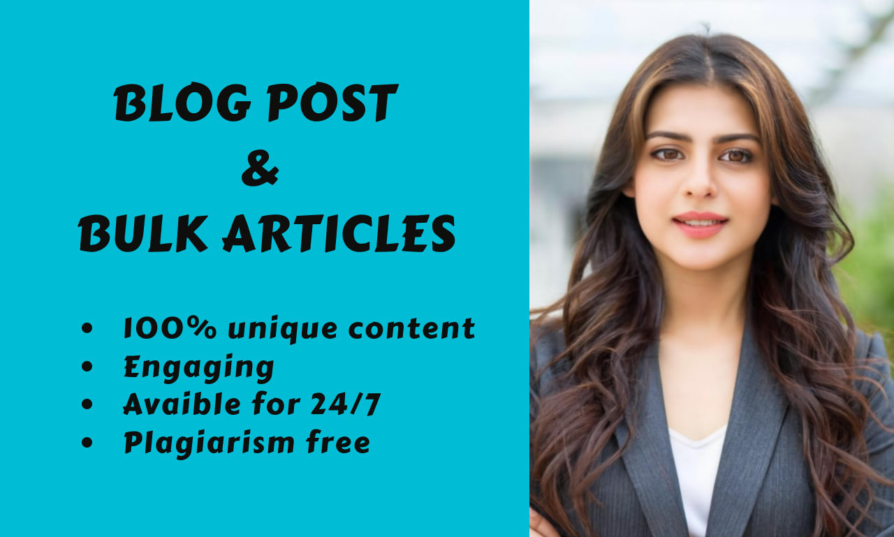 I will write 1000 words SEO bulk articles for guest p...