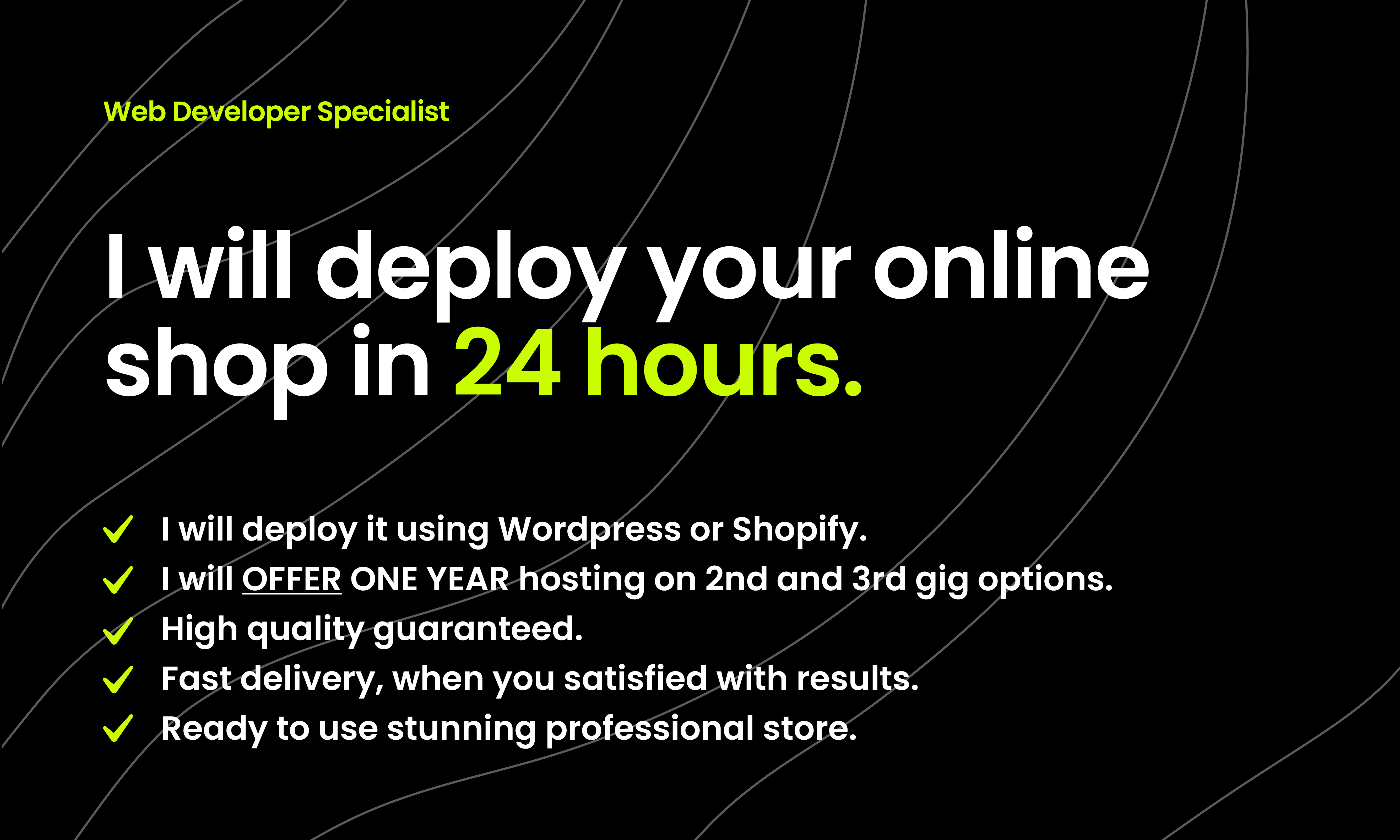 i will deploy your online shop in 24h