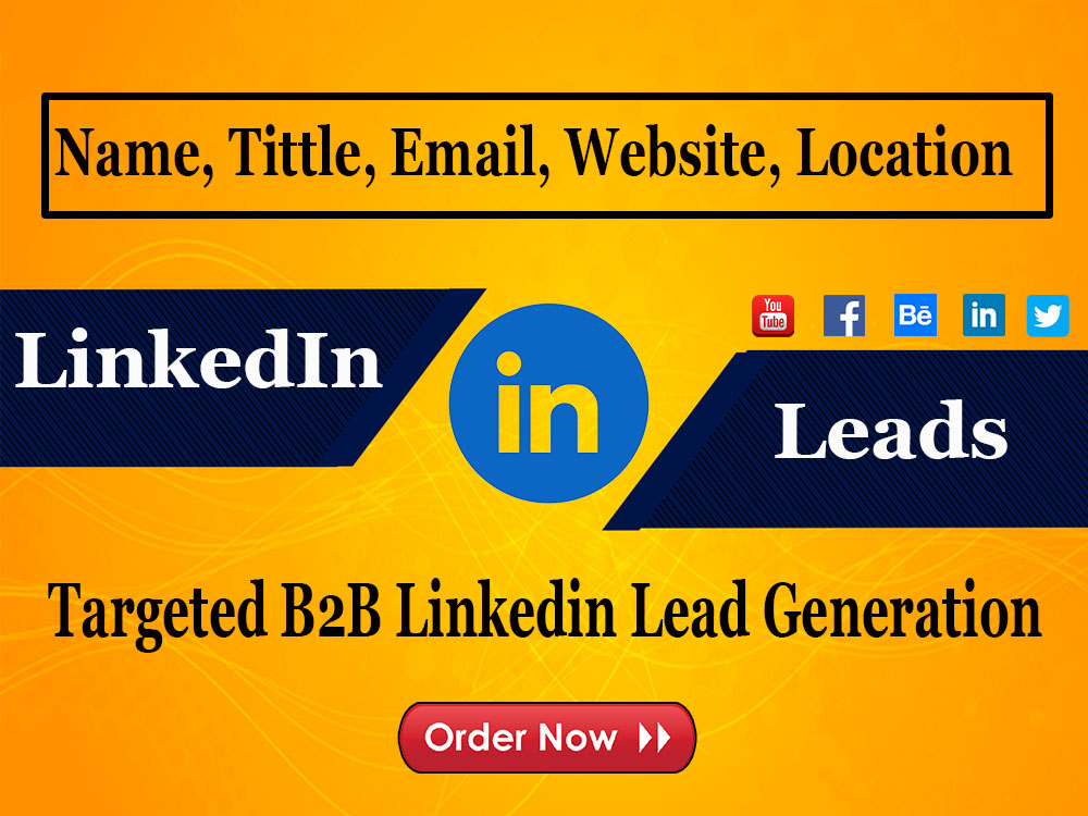 You will get LinkedIn B2B Lead Generation and Web Res...