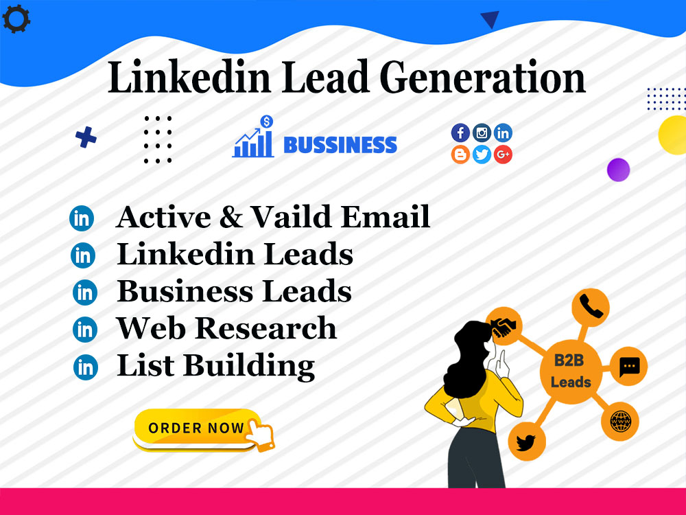 You will b2b lead generation, email list building, ...