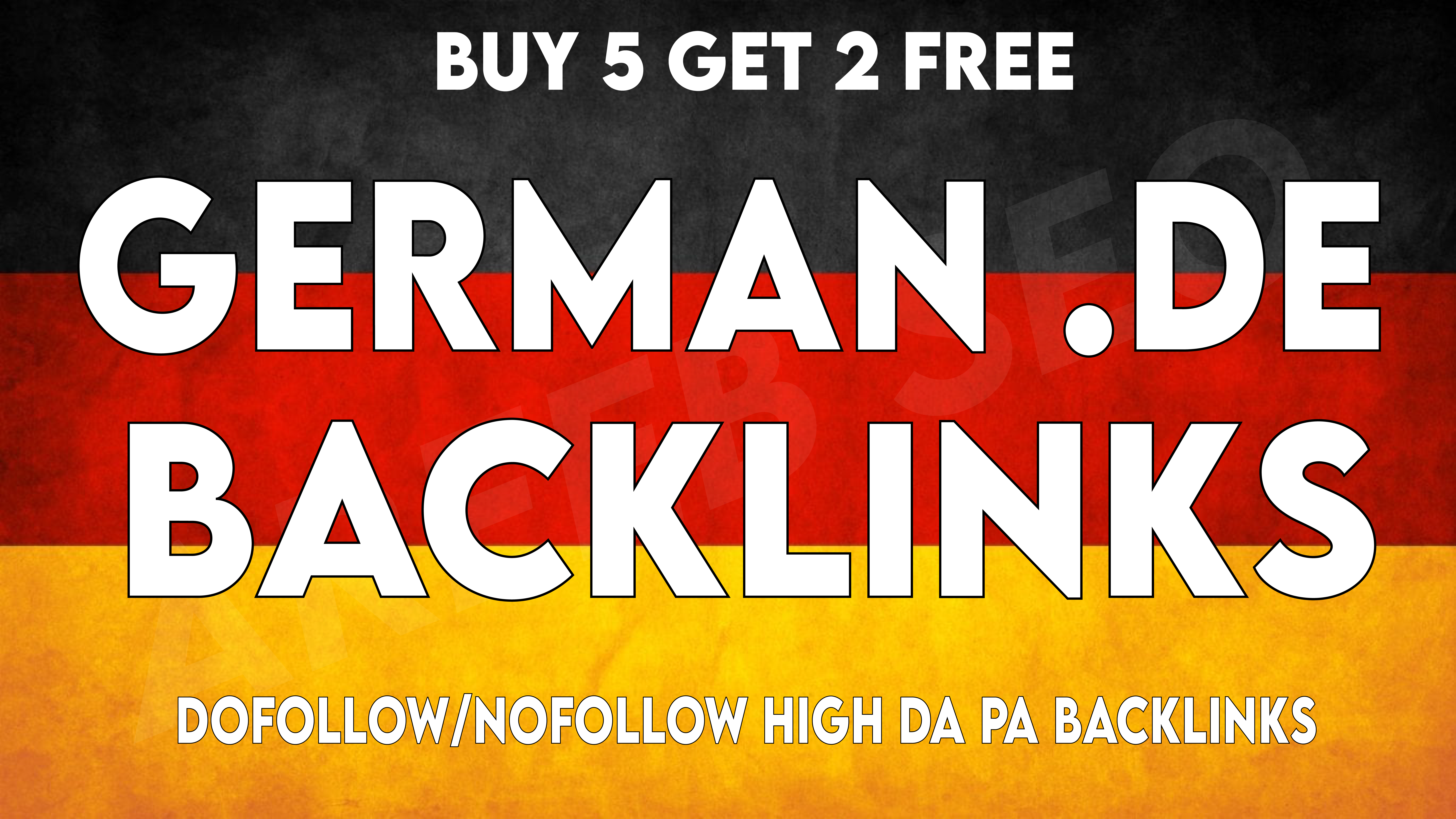 High DA PA 50+ German Backlinks Dofollow Nofollow Mix...