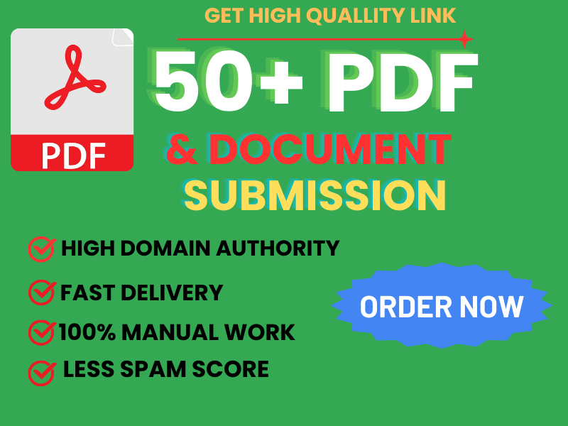 I will submit PDF submission to 50+ document sharing ...