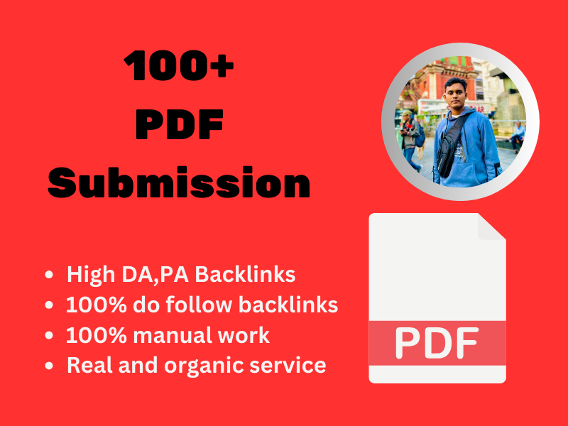 I will do 100+ PDF submission documents with high DA ...
