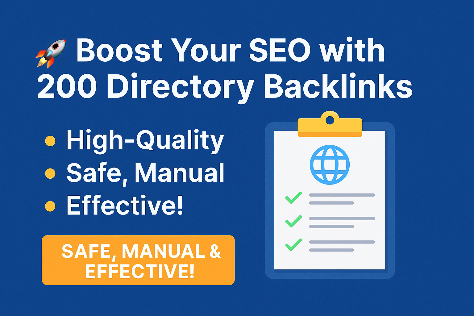 200 Manual Directory Submission for SEO - Safe & ...