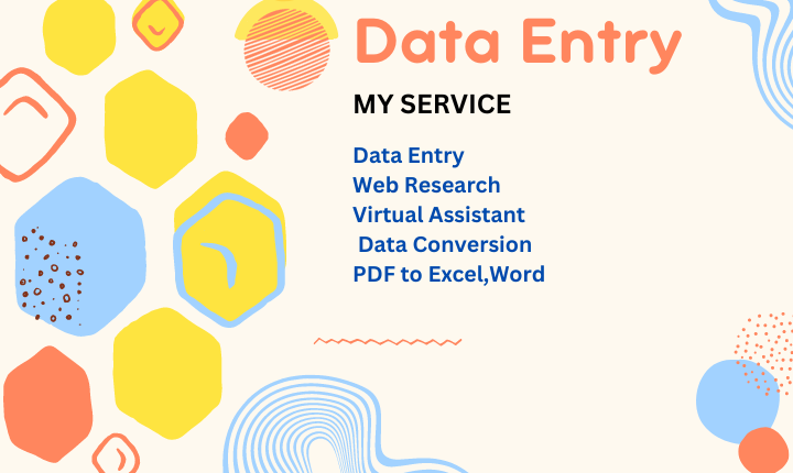 I will do fastest excel data entry, copy paste, PDF...