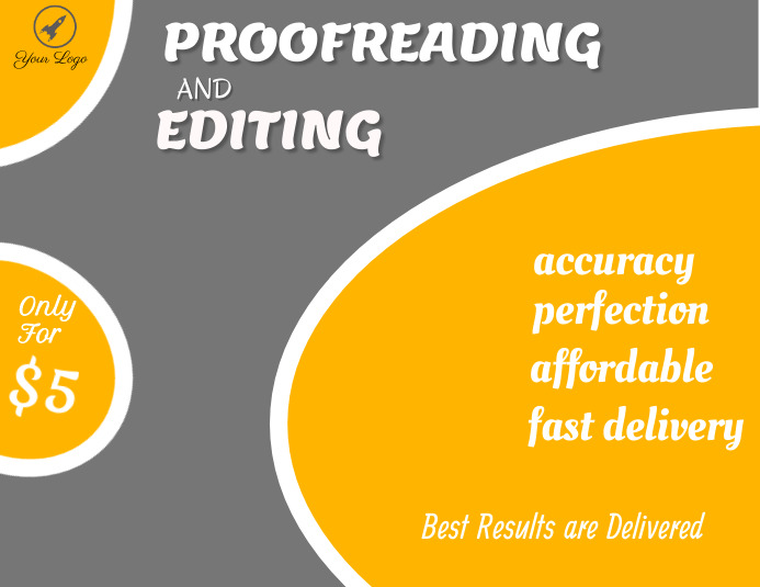 Proofreading & Editing. Let me be your trusted pa...