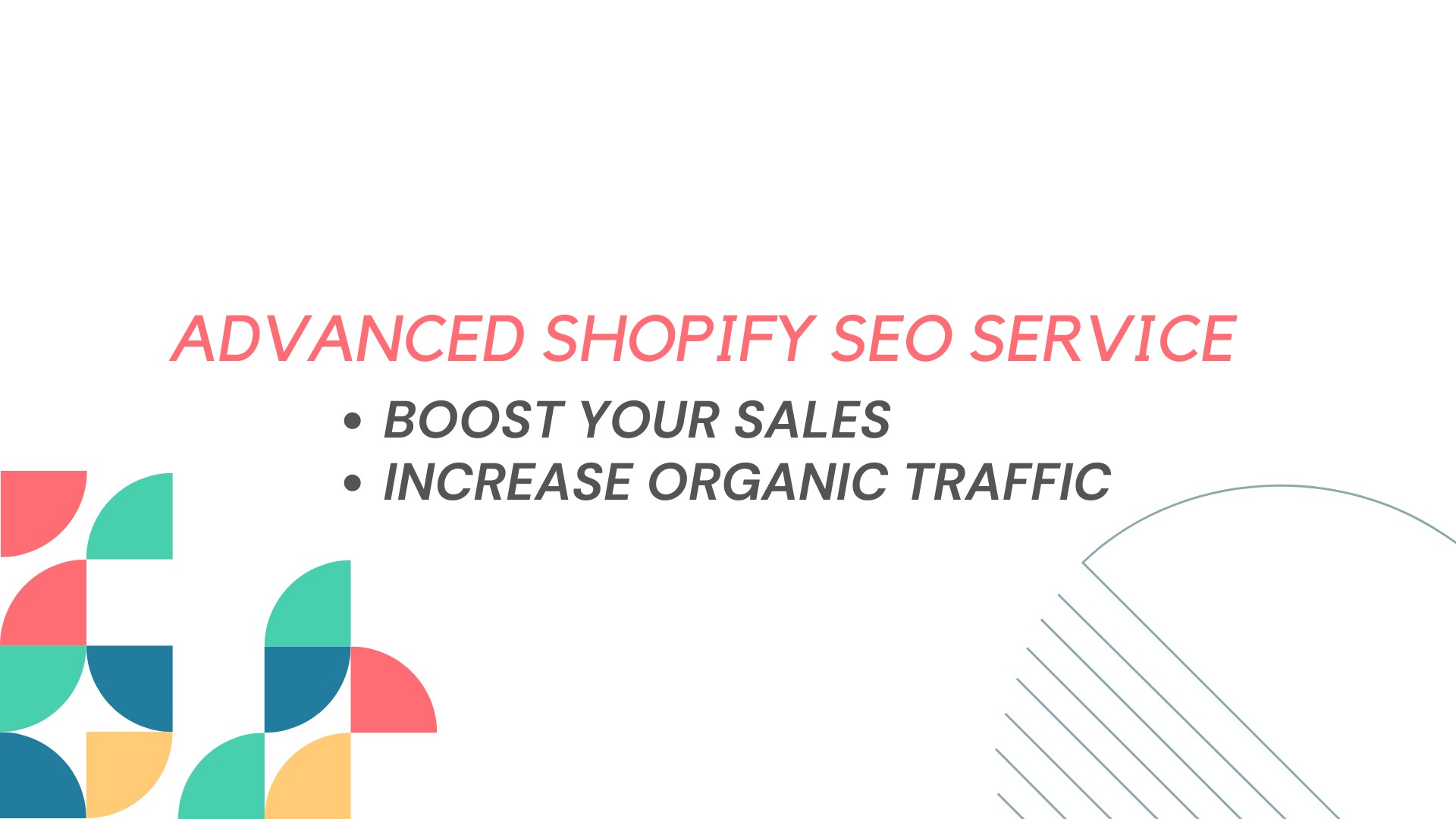 I will do complete shopify seo for ecommerce ranking,...