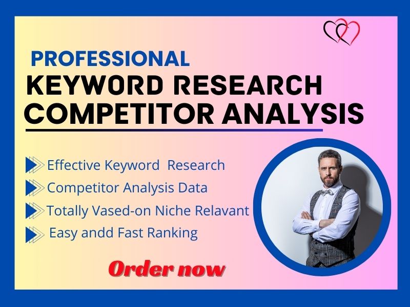 I will do a professional SEO keyword research and com...