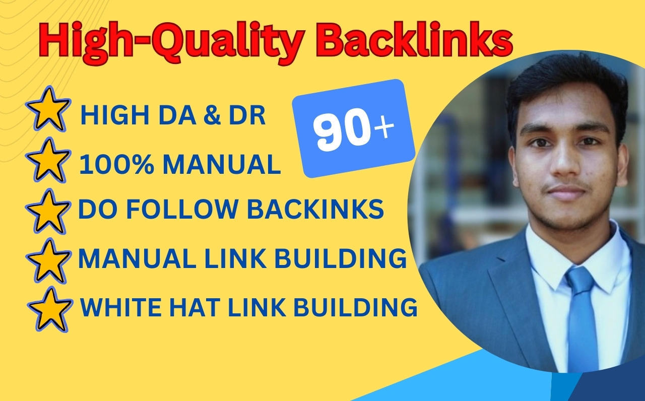 I will do high authority SEO dofollow backlinks manua...