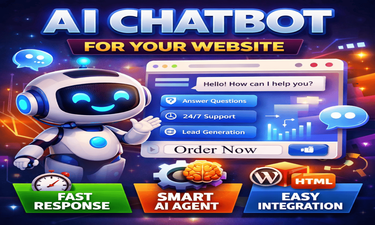 I WIll build a smart ai chatbot and integrate to webs...