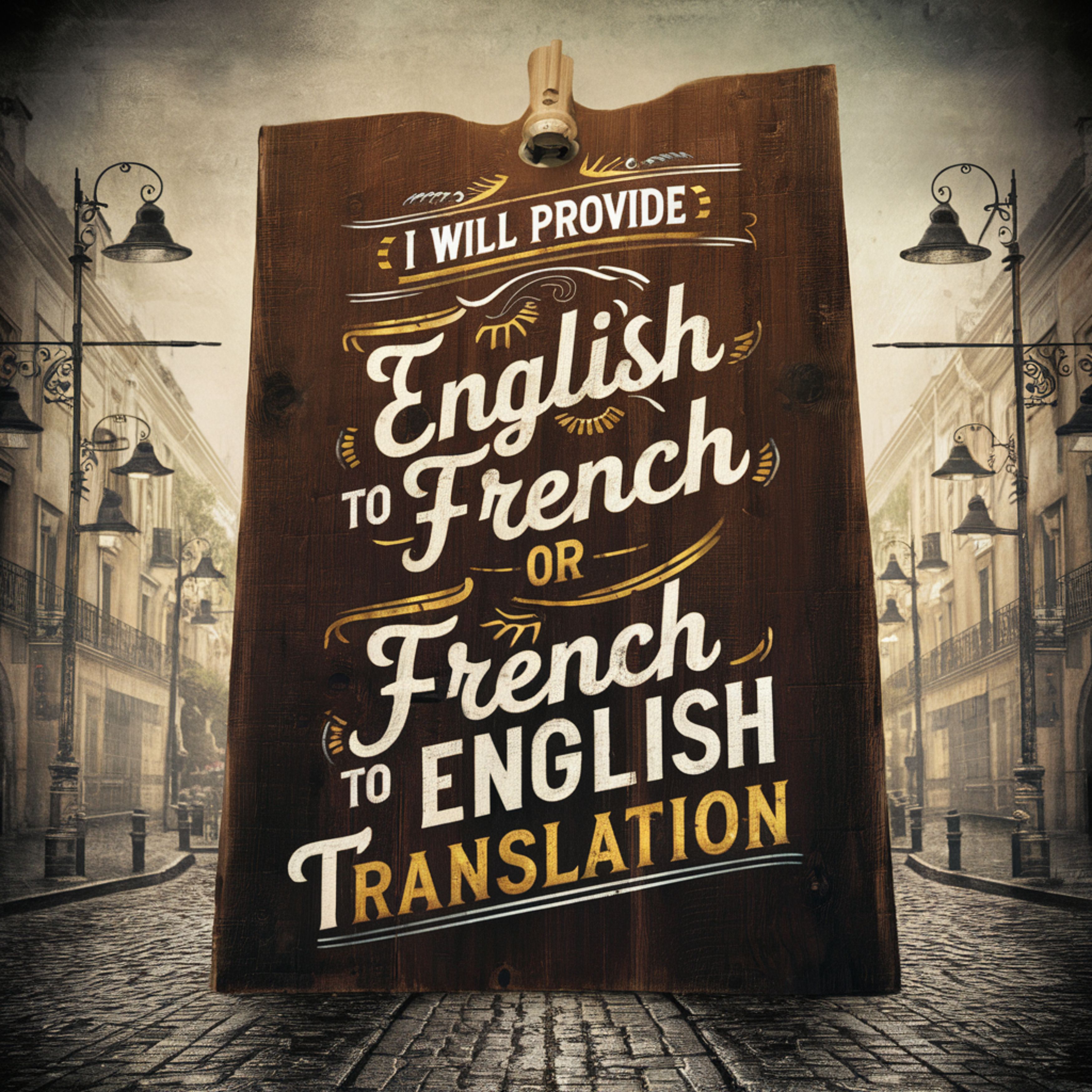 I will provide perfect English to French or French to...