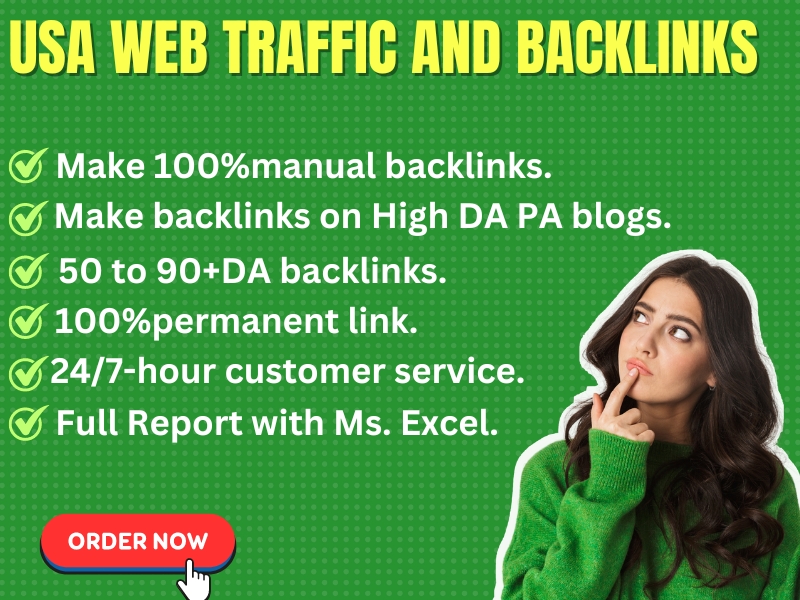 High raise google top ranking with SEO USA web traffi...