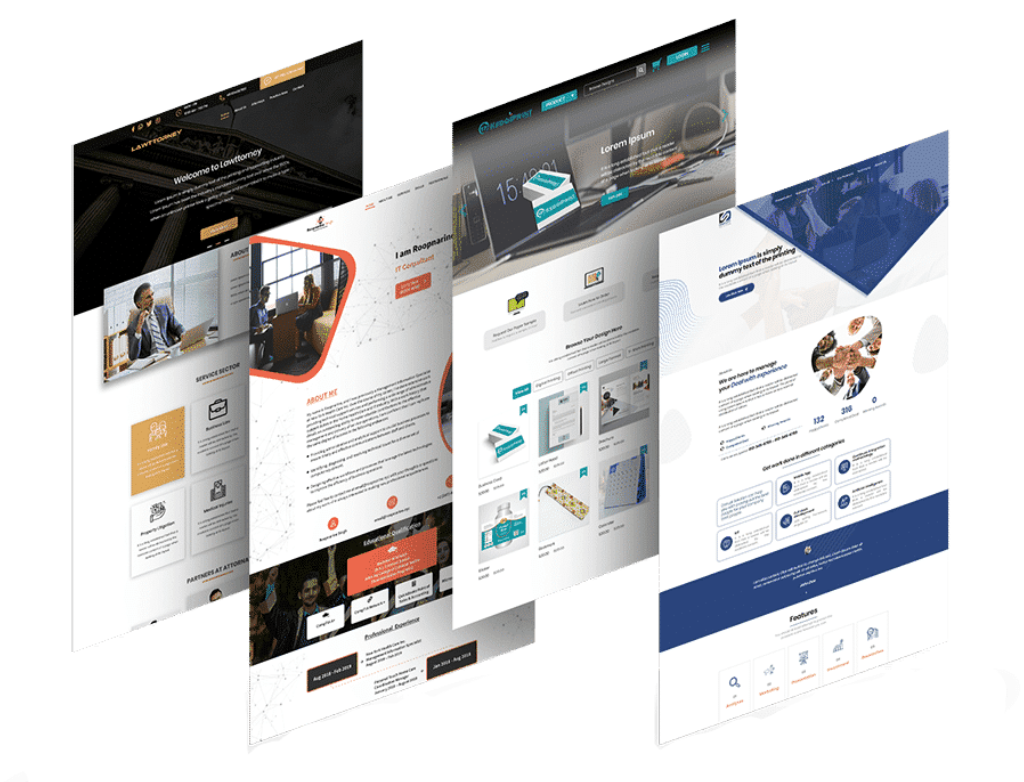 I will design responsive and eye catchy portfolio and...