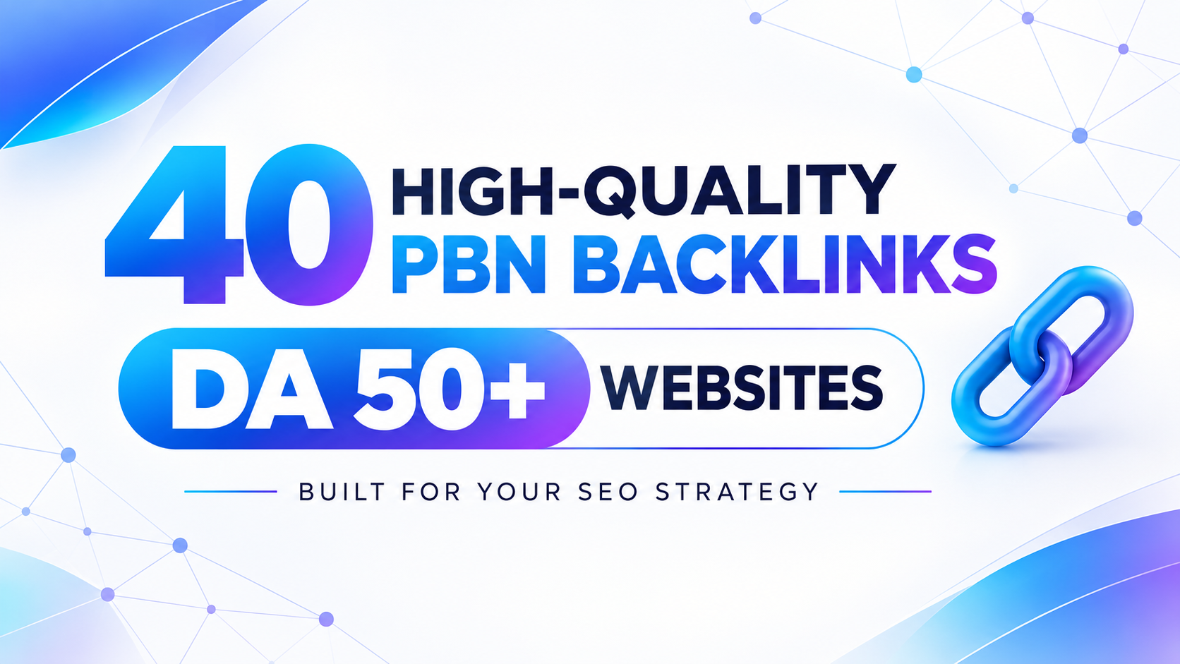 40 High-Quality PBN Backlinks DA 50+ Websites for SEO...