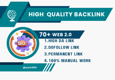 I will develop 70 Web 2.0 contextual backlinks on hig...