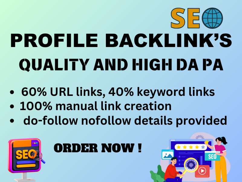 I will create 100 high-quality profile backlinks for ...
