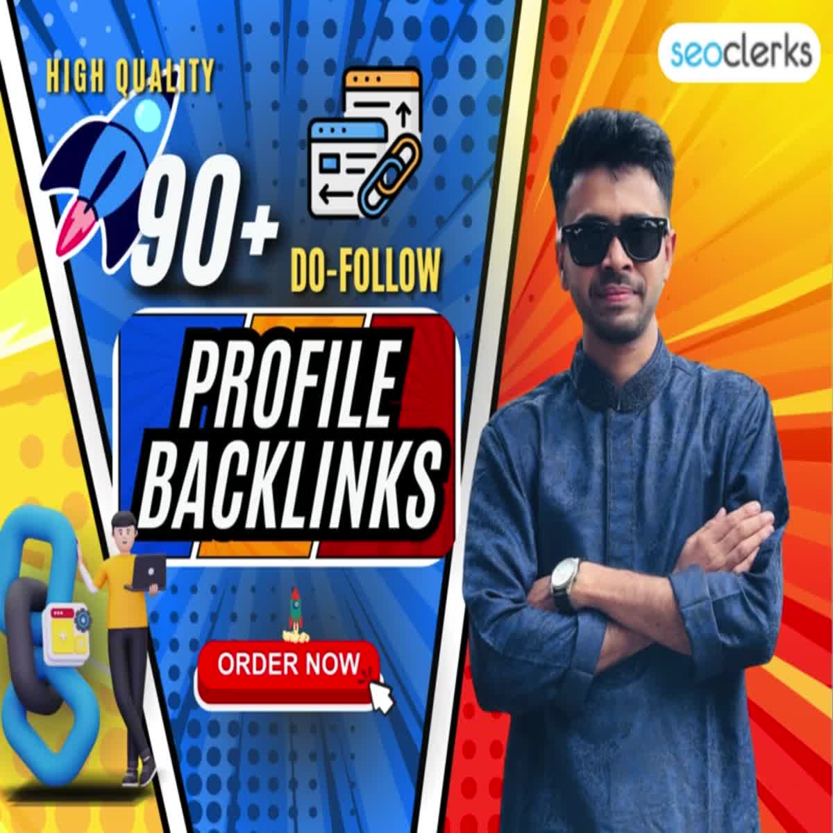 I will provide 90+ profile backlinks for your organic...