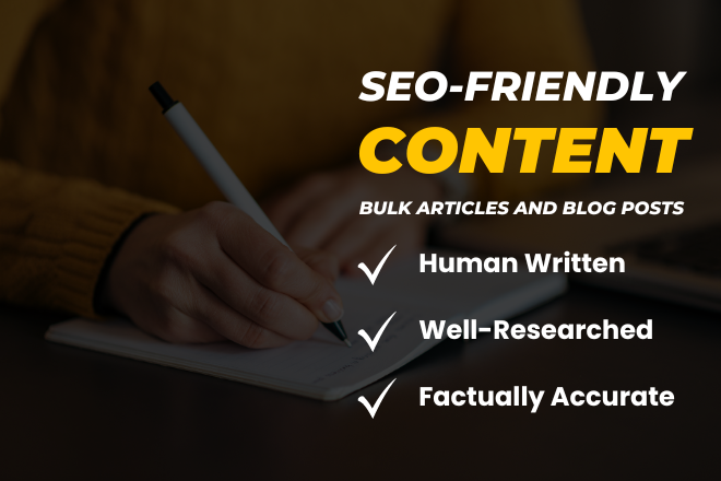 SEO-friendly website content writing articles and blo...