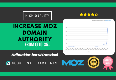 Increase Domain Authority Moz DA 35+ Google Safe Back...