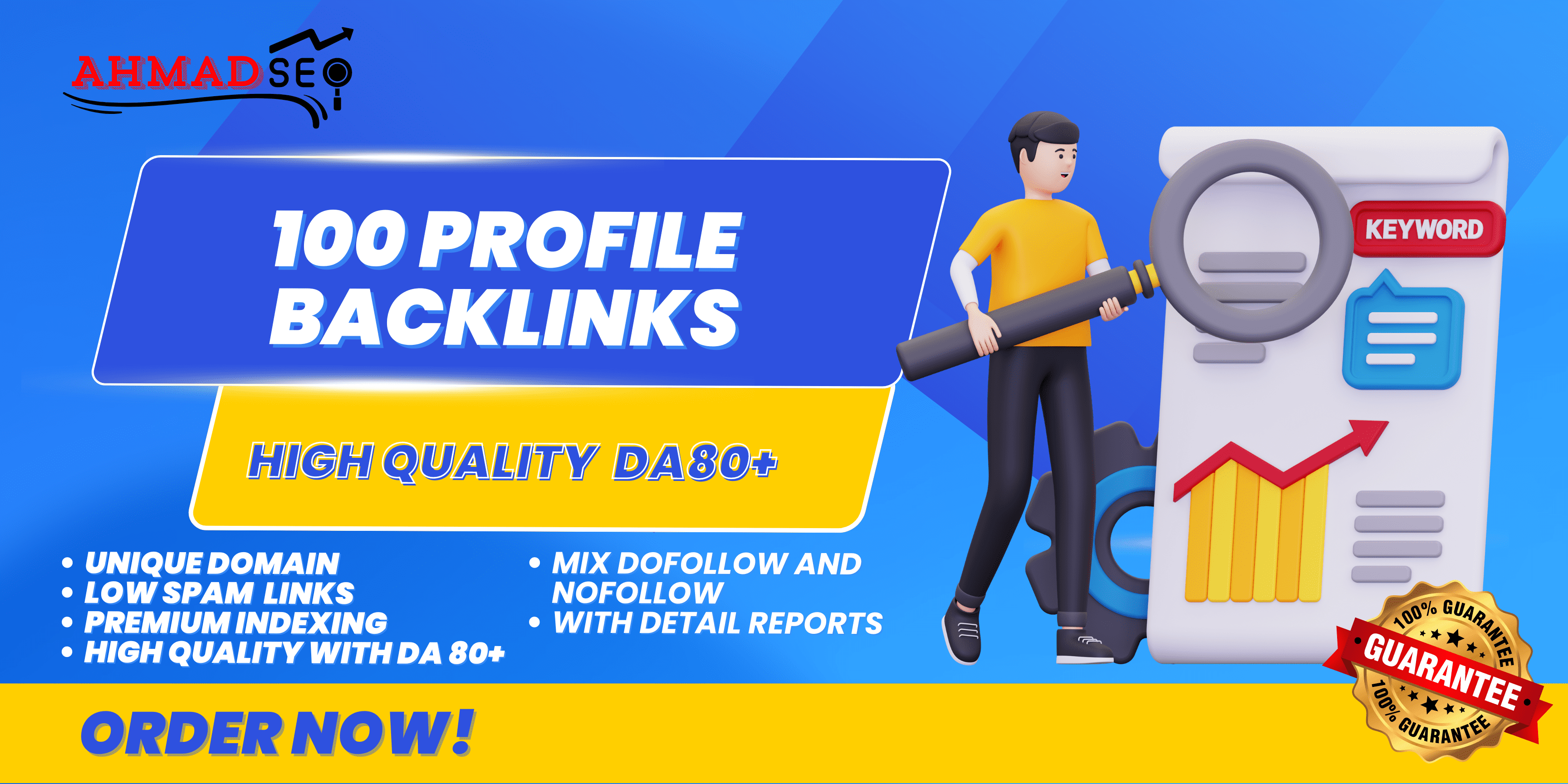 Limited Offer 100 Profile Backlinks With HiGH Quality...