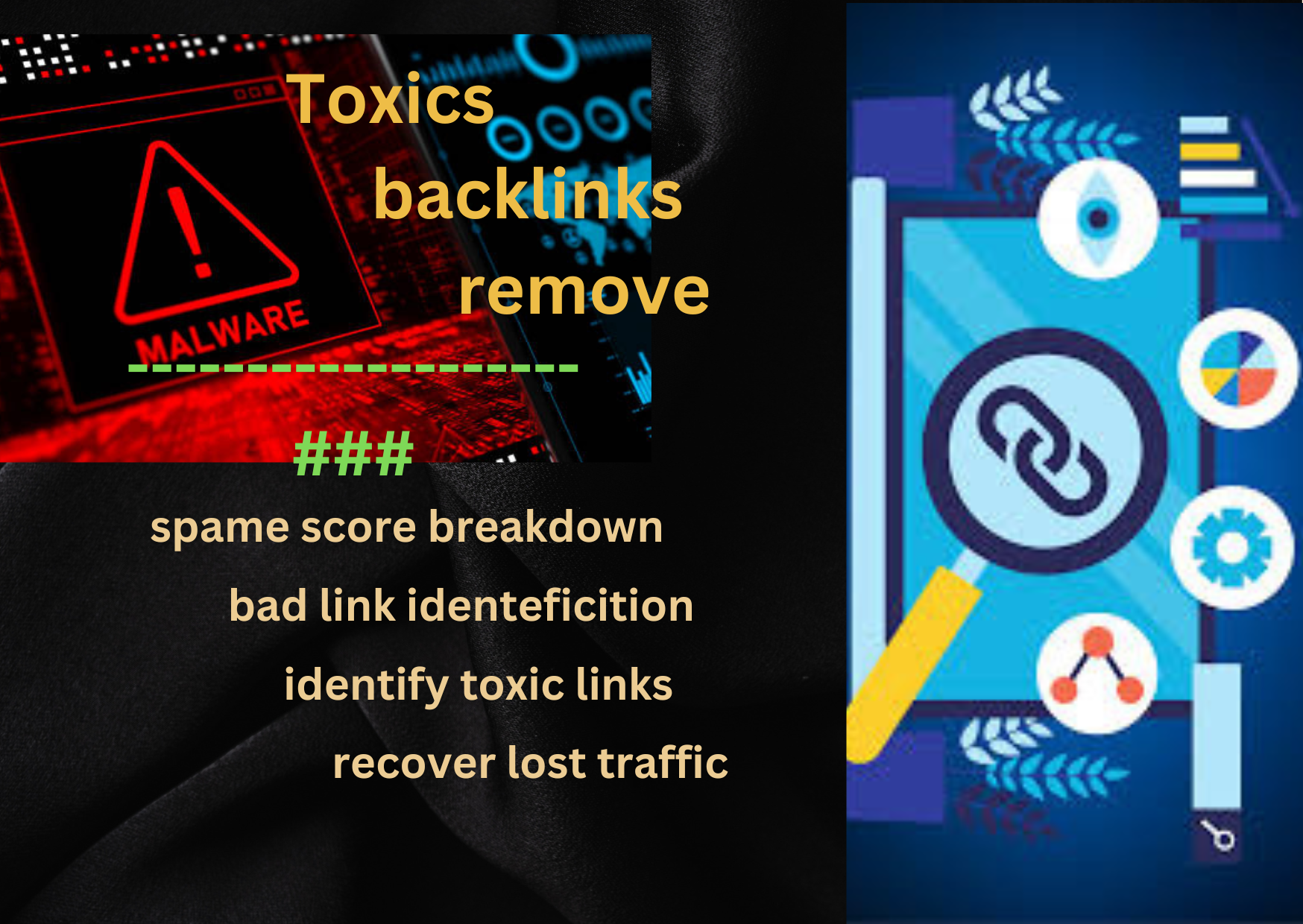 Toxics Backlinks remove And Recover lost links are tr...