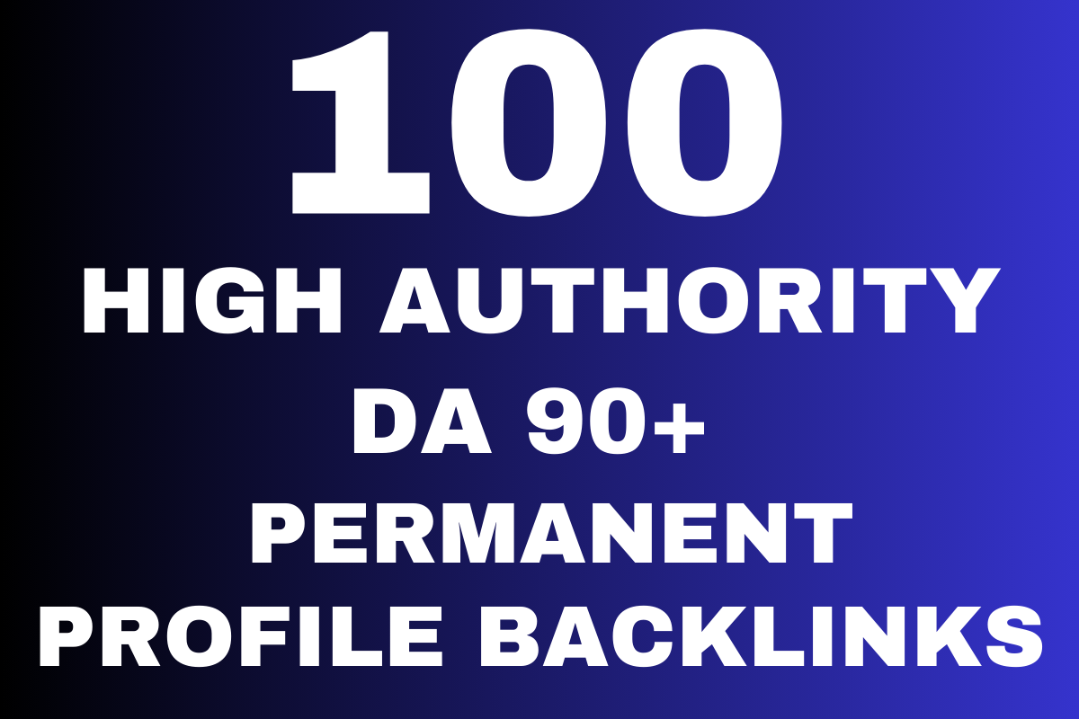 Build 100 high authority USA pr9 SEO Profile Backlink...