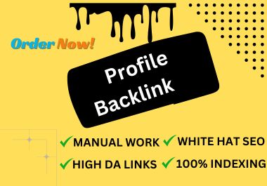 I will do 60 high-quality profile backlinks in 2024 l...