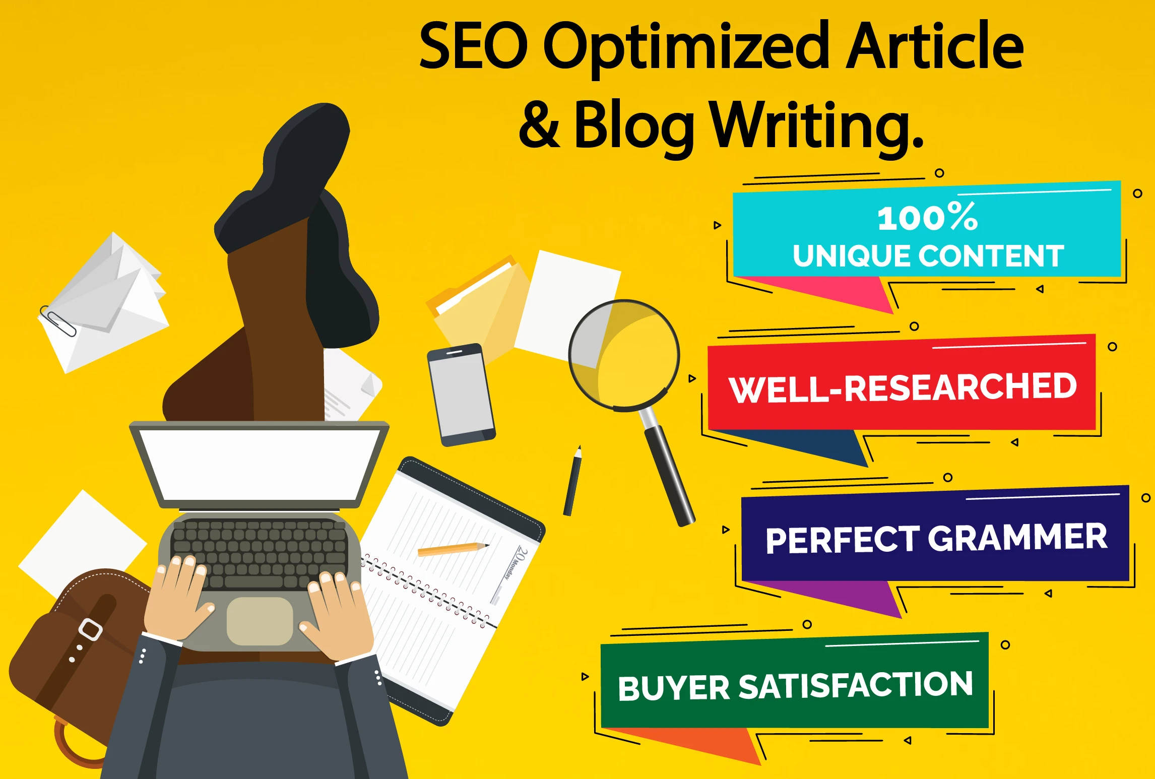 I will write a professional SEO niche content with re...