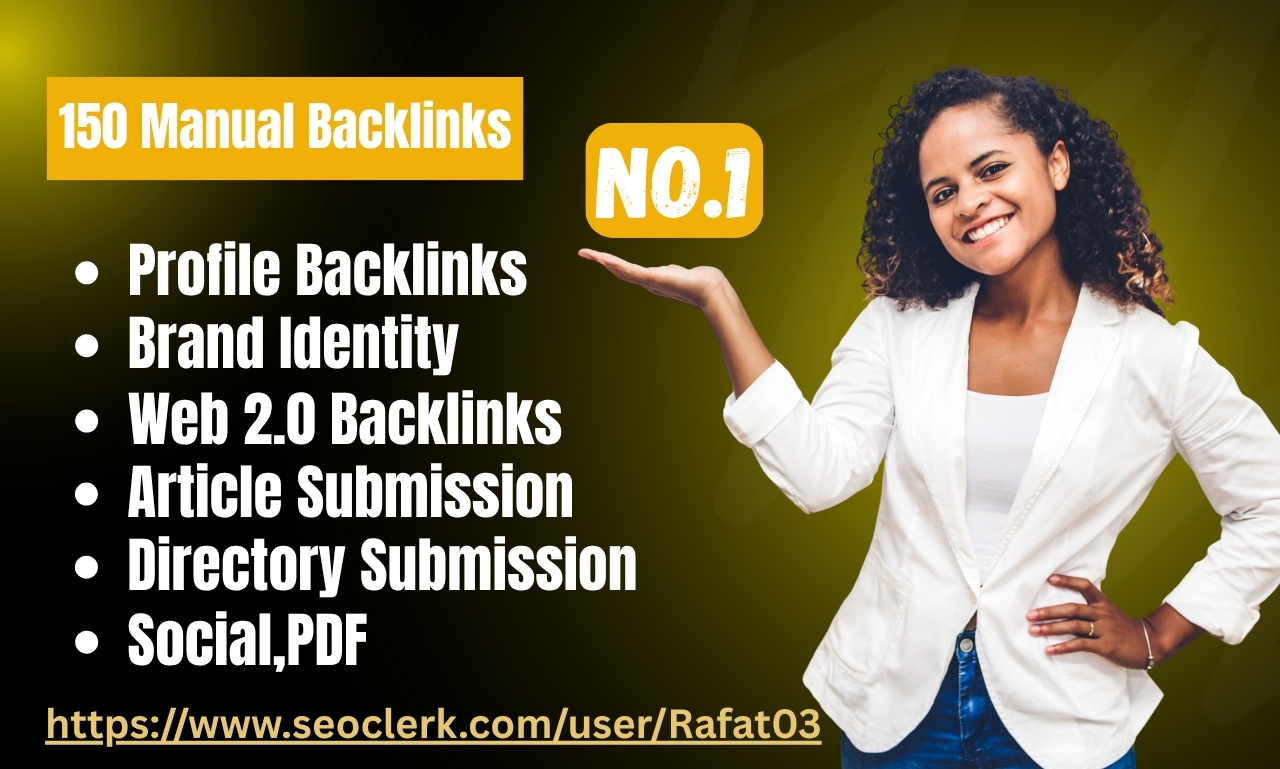 150 High-Quality Manual SEO Backlinks