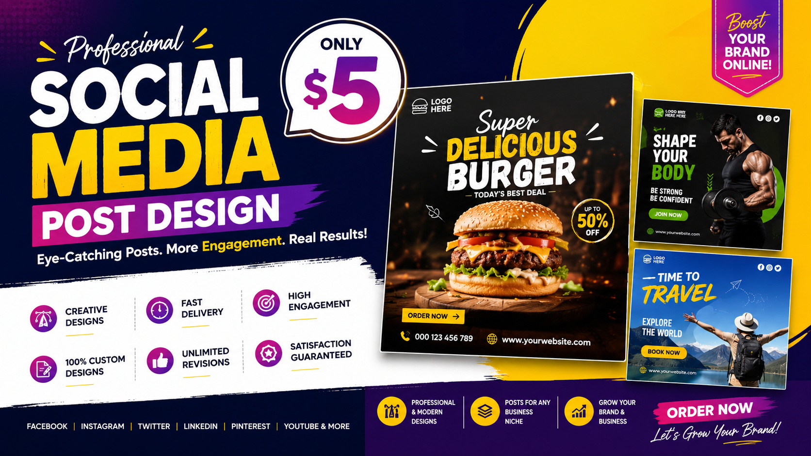I Will Design Professional Instagram and Facebook Cre...