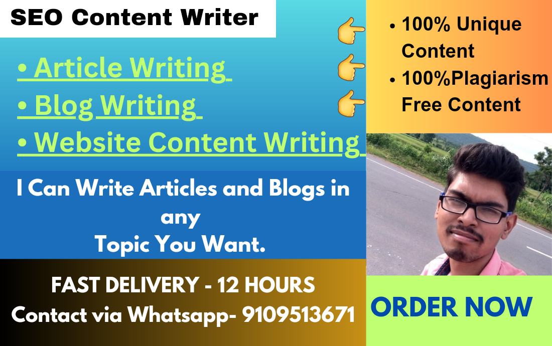 I will write 3 Articles of 1000 words. I can write ar...