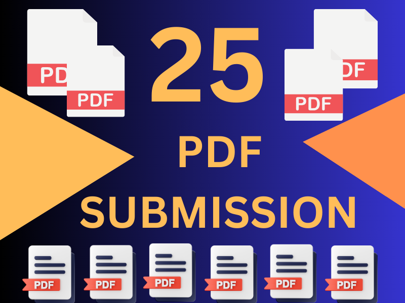 I will do 25 PDF Submission/ top high DA, PA, site lo...