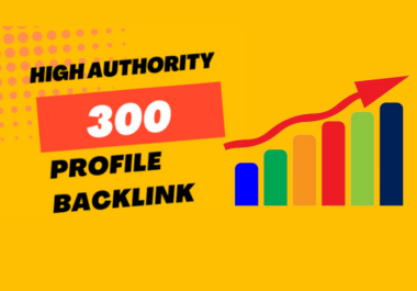 i am providing 300 High Quality Profile Backlinks Wit...