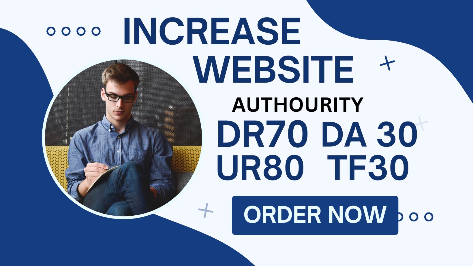 I will increase your website Ahrefs DR70 UR 80 MOZ DA...